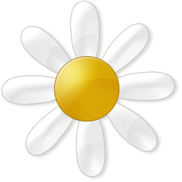 Иконка из Windows7: ромашка