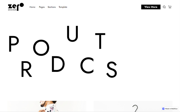 First shop page