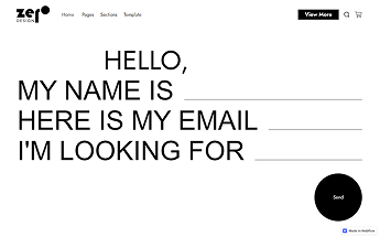 First contact page